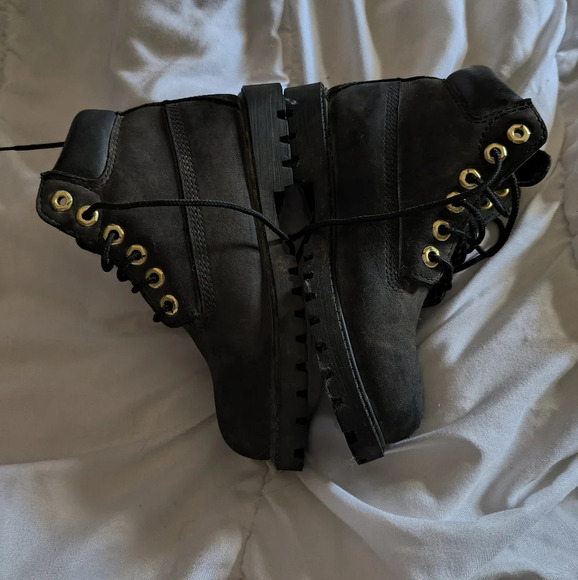 Timberland Other - *Read Description* Timberland Boys Black Boots, Need scrubbed up some more!